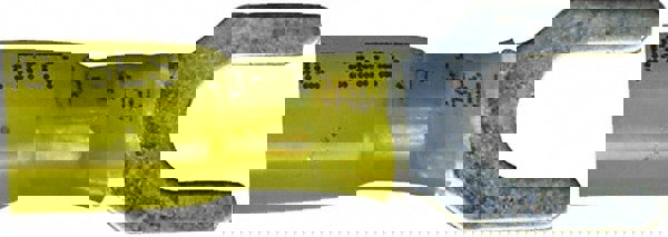 Standard Fork Terminal: Yellow, Polyolefin, Partially Insulated, #1/4
