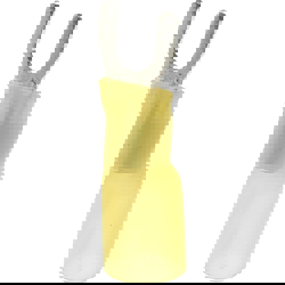 Standard Fork Terminal: Yellow, Polyolefin, Partially Insulated, #8 & #10 Stud, Crimp