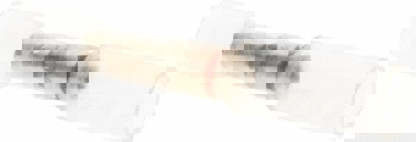 Butt Splice Terminal: Crimp-On, Clear, 24 AWG Min, 22 AWG Max, Fully Insulated, Polyolefin