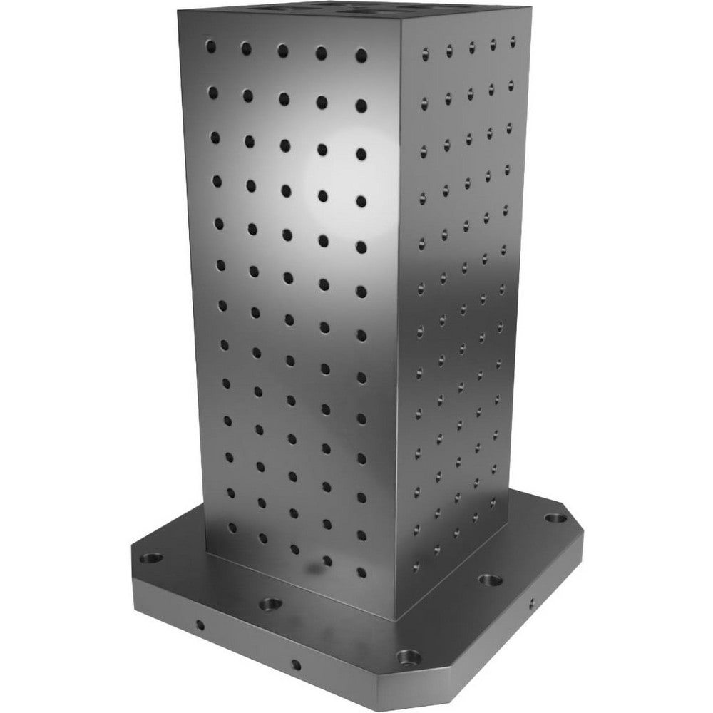 Fixture Columns; Column Shape: Square ; Square Size: 500.0mm ; Overall Height: 29.53in ; Base Width: 19.685 ; Material: Cast Iron ; Overall Height (Inch): 29.53in