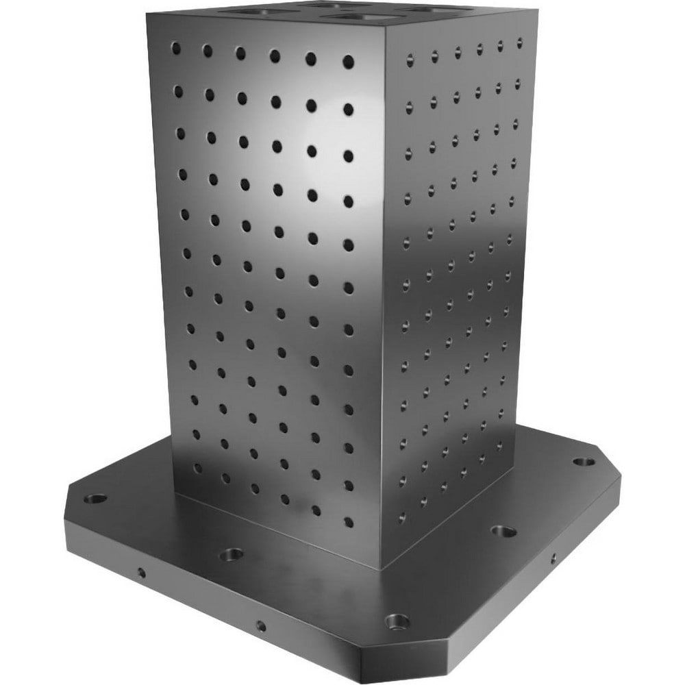 Fixture Columns; Column Shape: Square ; Square Size: 630.0mm ; Overall Height: 27.56in ; Base Width: 24.8031 ; Material: Cast Iron ; Overall Height (Inch): 27.56in