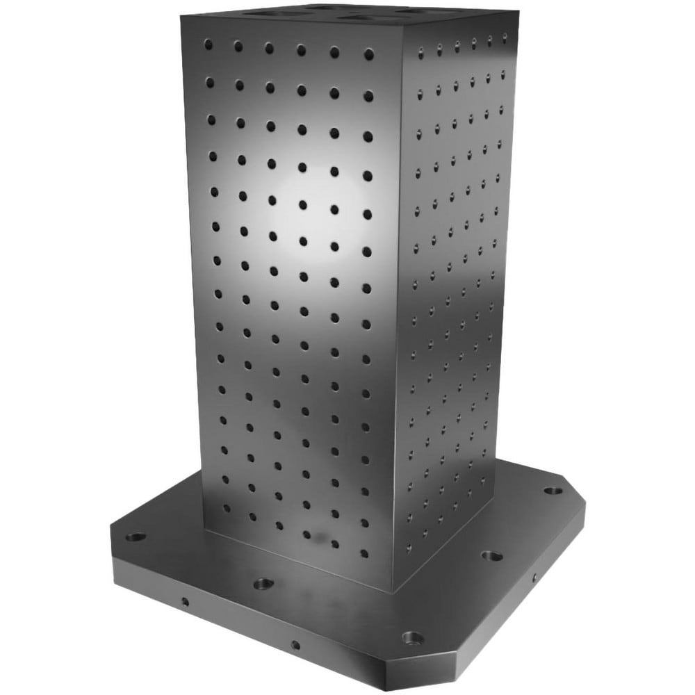 Fixture Columns; Column Shape: Square ; Square Size: 630.0mm ; Overall Height: 33.46in ; Base Width: 24.8031 ; Material: Cast Iron ; Overall Height (Inch): 33.46in