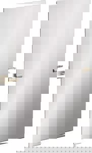 27-7/16 x 36 in. Mirror with Decorative Hardware in Brushed Nickel