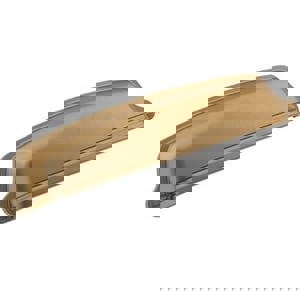 STATURE 5-1/16 IN 128 MM CENTER-TO-CENTER CHAMPAGNE BRONZE CABINET CUP PULL