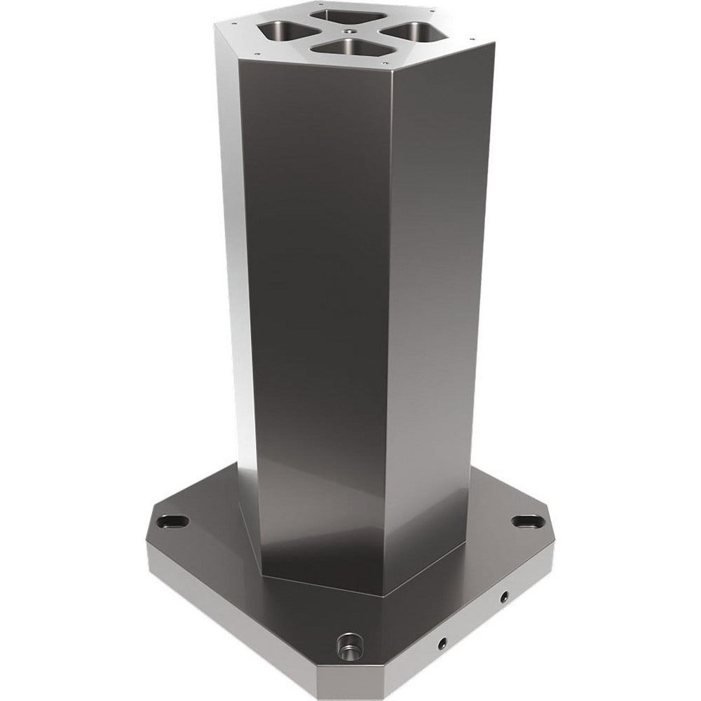 Fixture Columns; Column Shape: Hexagon ; Square Size: 400.0mm ; Overall Height: 25.59in ; Base Width: 15.748 ; Material: Cast Iron ; Overall Height (Inch): 25.59in