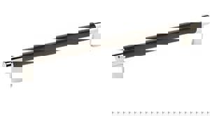 Esquire 10-1/16 in (256 mm) Center-to-Center Polished Nickel/Black Bronze Cabinet Pull