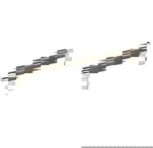 Esquire 10-1/16 in (256 mm) Center-to-Center Polished Nickel/Gunmetal Cabinet Pull