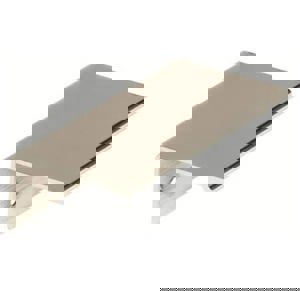 Edge Pull 3 in (76 mm) Center-to-Center Polished Nickel Cabinet Pull