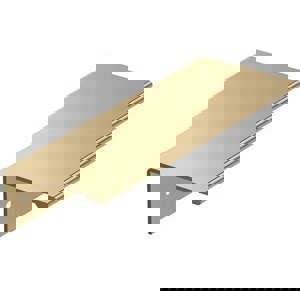 EDGE PULL 3-3/4 IN 96MM CENTER-TO-CENTER CHAMPAGNE BRONZE CABINET EDGE PULL