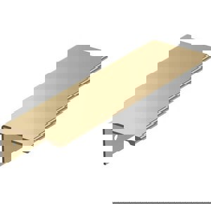 EDGE PULL 5-1/16 IN 128MM CENTER-TO-CENTER CHAMPAGNE BRONZE CABINET EDGE PULL