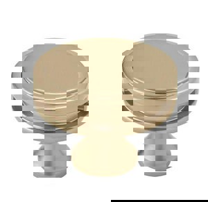 Oberon 1-3/4 in (44 mm) Diameter Golden Champagne Cabinet Knob