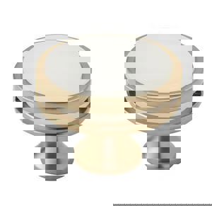 Oberon 1-3/4 in (44 mm) Diameter Golden Champagne/Frosted Cabinet Knob