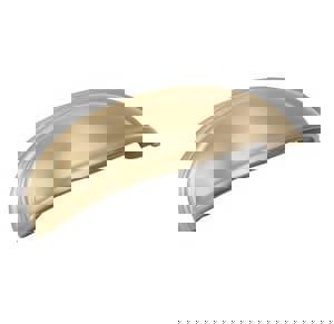 5-1/16 in. Center-to-Center Cabinet Cup Pull in Golden Champagne