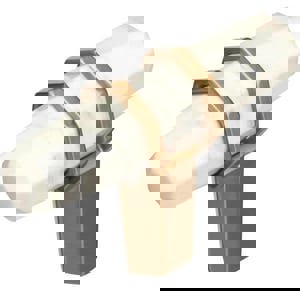 2-1/2 in. Knob in Marble White and Golde