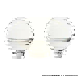 Glacio 1-3/4 in (44 mm) Length Clear/Polished Nickel Cabinet Knob
