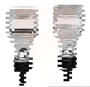 Glacio 1-3/8 in (35 mm) Length Clear/Black Bronze Cabinet Knob