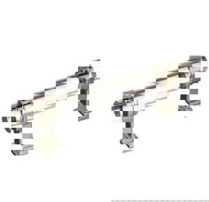 Glacio 3-3/4 in (96 mm) Center-to-Center Clear/Polished Nickel Cabinet Pull