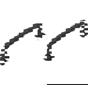 VILLE 6-5/16 IN 160 MM CENTER-TO-CENTER MATTE BLACK CABINET PULL