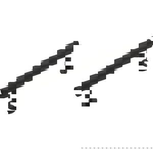 RADIUS 6-5/16 IN 160 MM CENTER-TO-CENTER MATTE BLACK CABINET PULL