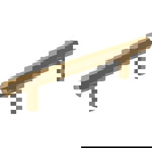 CALIBER 3-3/4 IN 96 MM CENTER-TO-CENTER CHAMPAGNE BRONZE CABINET PULL