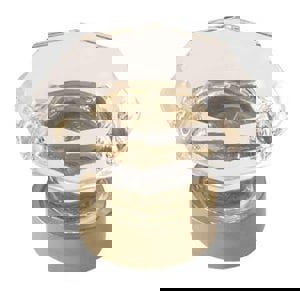 1-5/16 in. Cabinet Knob in Clear and Gol