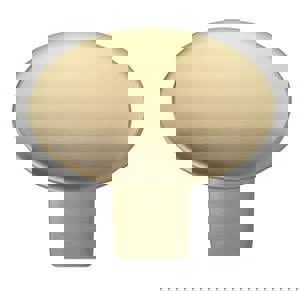 1-3/8 in. Oval Knob in Golden Champagne