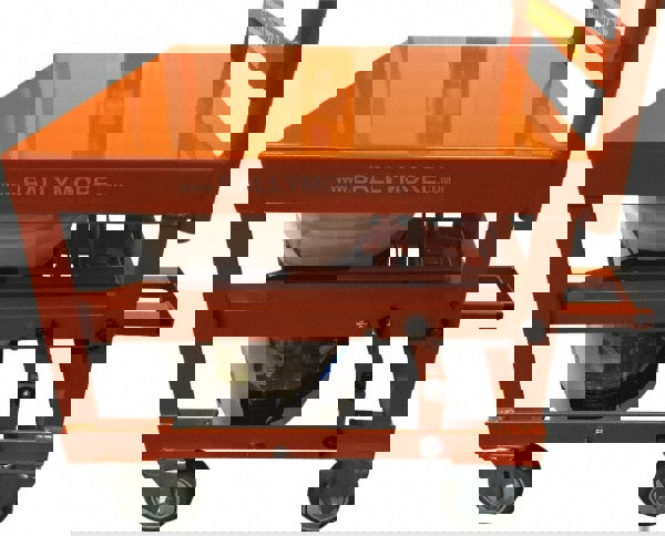 Mobile Utility Cart: Steel, Orange