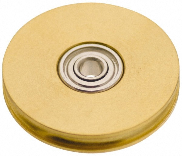 Idler Pulleys; Pulley Slot Width: 0.094mm; 0.094in (Decimal Inch); Belt Style: Round Belts ; Material: Brass ; UNSPSC Code: 26111806
