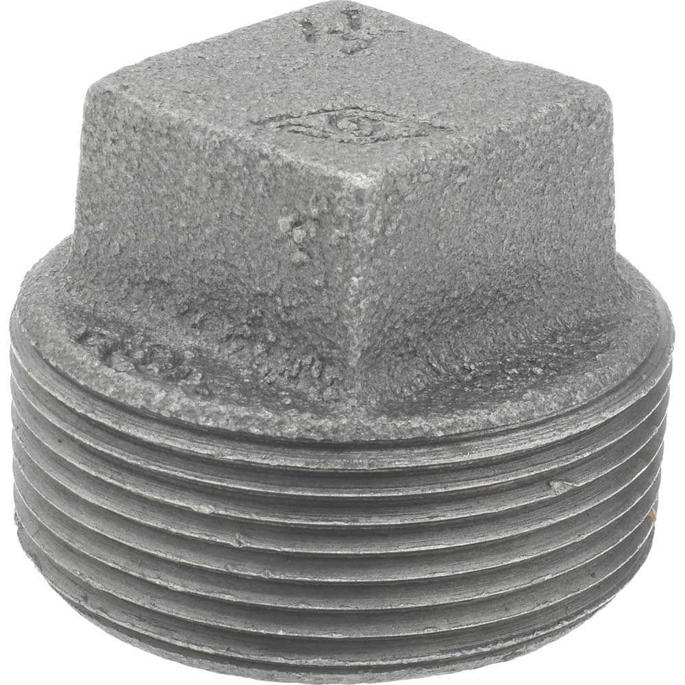 Black Square Plug: 1-1/2
