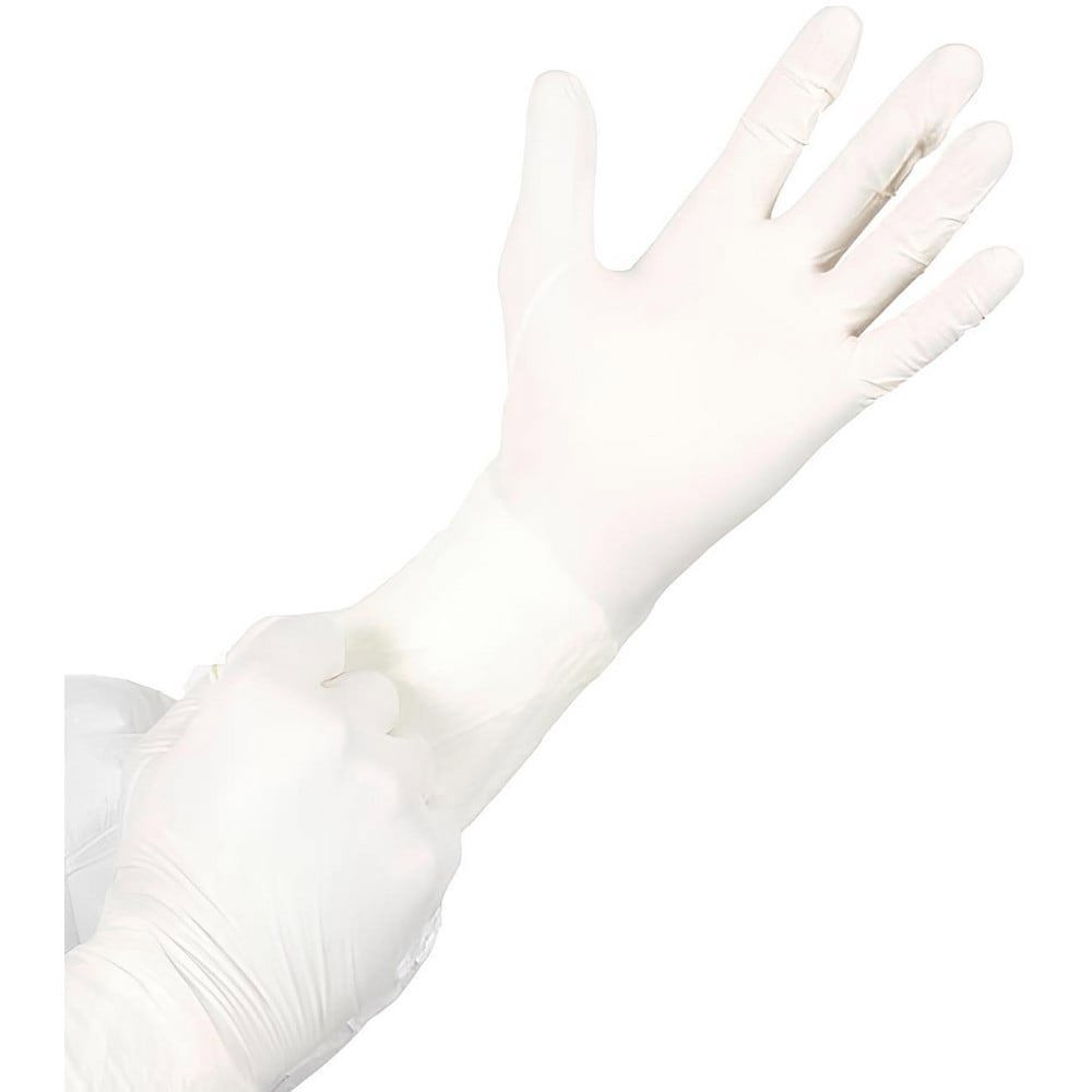 Series Bioclean P-Zero Disposable Gloves: Size 7, 5.91 mil, Synthetic Polymer-Coated Neoprene, Industrial Grade, Unpowdered
