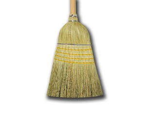 CORN BROOM 28 LB NATURAL FBR 4 SEW