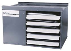 Gas Fired Suspended Heaters; Heater Type: Low-Profile Tubular ; Input BTU/HR: 45000.000 ; Horsepower: 1/20 hp ; Motor RPM: 1650 ; Motor Horsepower: 1/20 ; Fan Diameter: 10 (Inch)
