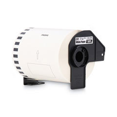 Label Tape: 100', Paper, White