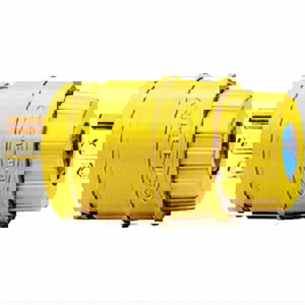 Straight Blade Plug: Industrial, 5-15P, 125VAC, Yellow