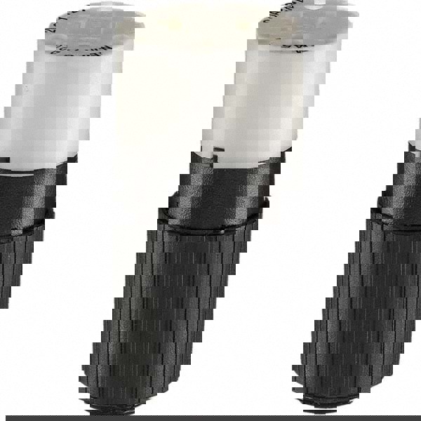 Straight Blade Connector: Industrial, 5-20P, 125VAC, Black & White