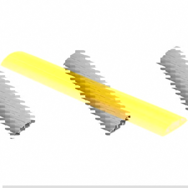 Floor Cable Cover: Polyvinylchloride, 1 Channel, 1-1/4