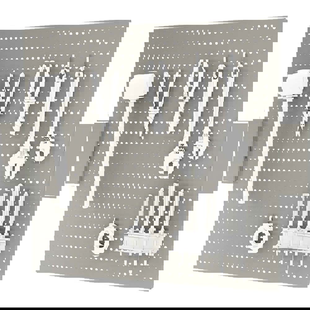 Peg Board Panel Kit: for Workstations