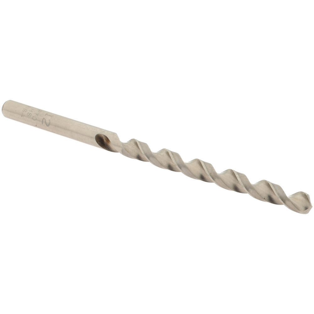 Jobber Drill: #12, 140 deg Point, High Speed Steel