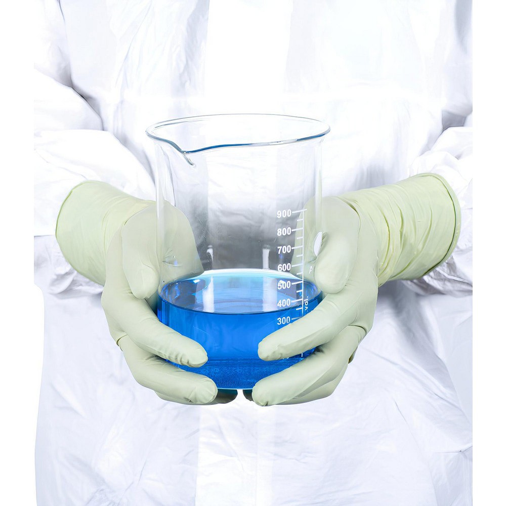 Series Bioclean Suprene Disposable Gloves: Size 8.5, 6.3 mil, Synthetic Polymer-Coated Neoprene, Cleanroom Grade, Unpowdered