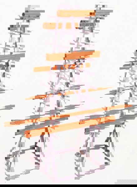 2-Sided Horizontal Bar Storage Rack: 1,8