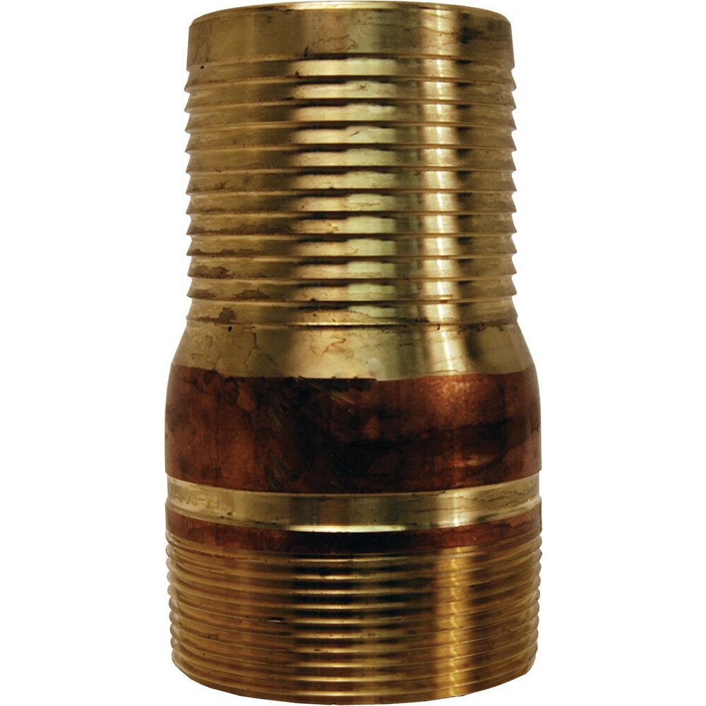 Combination Nipples For Hoses; Type: King Nipple ; Material: Brass ; Thread Standard: Male NPT ; Thread Size: 2-1/2in ; Overall Length: 5.56in ; Epa Watersense Certified: No