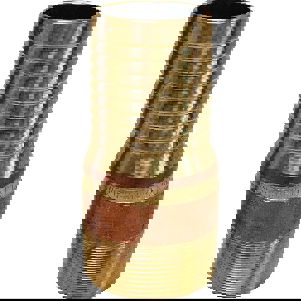 Combination Nipples For Hoses; Type: King Nipple ; Material: Brass ; Thread Standard: Male NPT ; Thread Size: 3/4in ; Overall Length: 3.13in ; Epa Watersense Certified: No