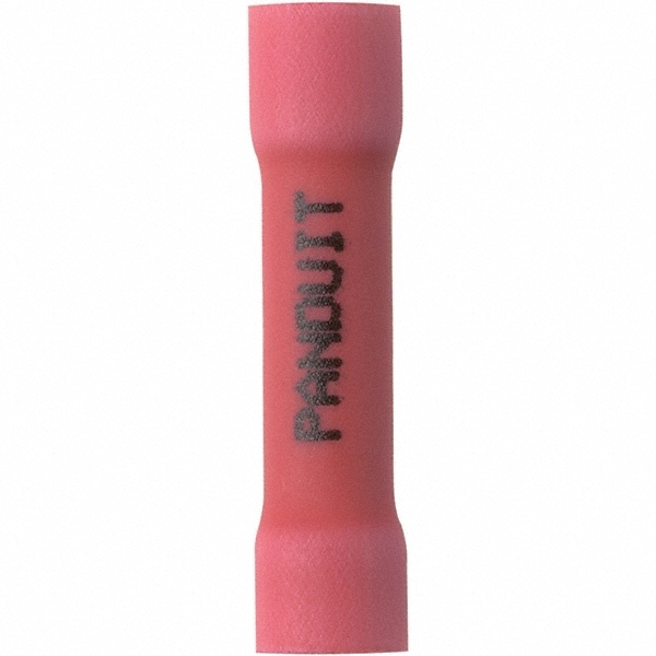 Butt Splice Terminal: Partially Insulated Vinyl, Crimp-On Connection