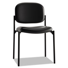 Leather Black Stacking Chair