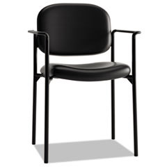 Leather Black Stacking Chair