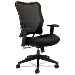 Task Chair: Leather, Adjustable Height, 18-1/2 to 23-1/2