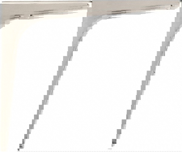 55 Lb Capacity, Satin Stainless Steel Coated, Shelf Bracket