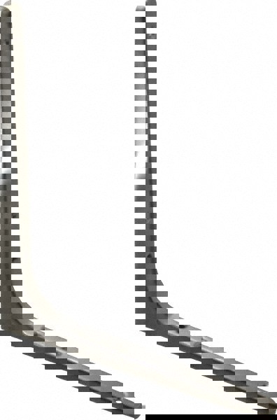 62 Lb Capacity, Satin Stainless Steel Coated, Shelf Bracket