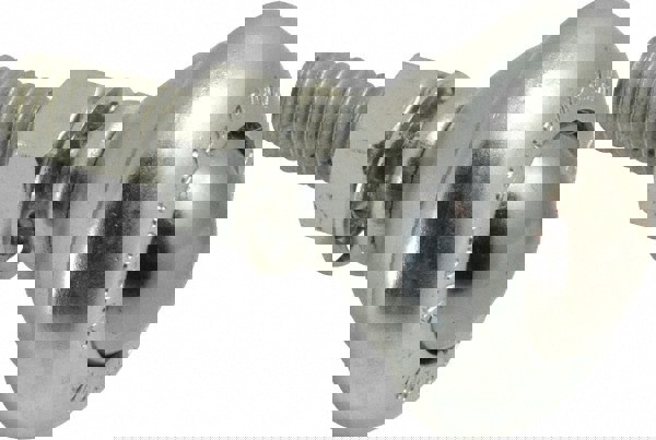 Ball Transfer: 19 mm Ball Dia, Carbon Steel, Round Base