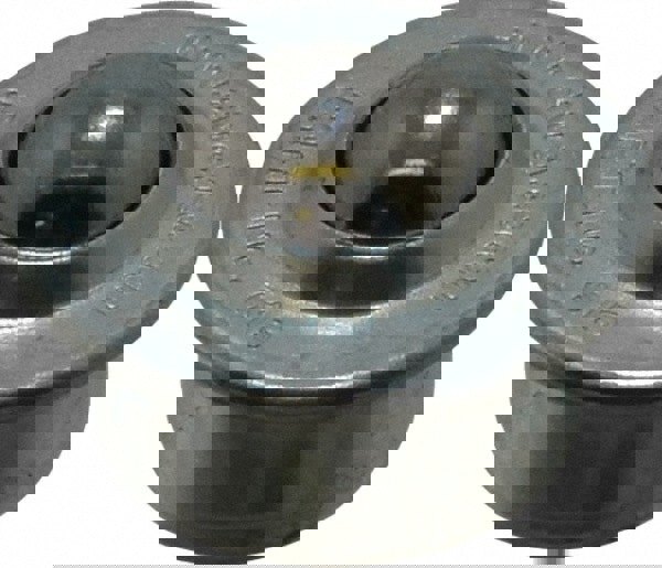 Ball Transfer: 15 mm Ball Dia, Carbon Steel, Round Base